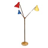 Vintage Italian 3-Arm Floor Lamp, Probably by Stilnovo.
