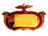 19th Century American Eagle Mahogany Mirror