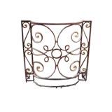 1940s Gilded Iron Fireplace Screen