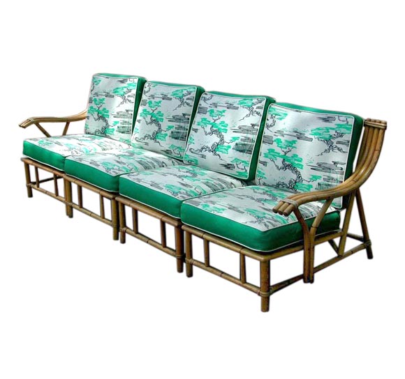 Vintage  modular Heywood-Wakefield sofa set