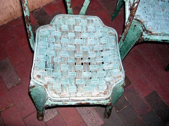20th Century Set of Four 1920s Bistro Chairs