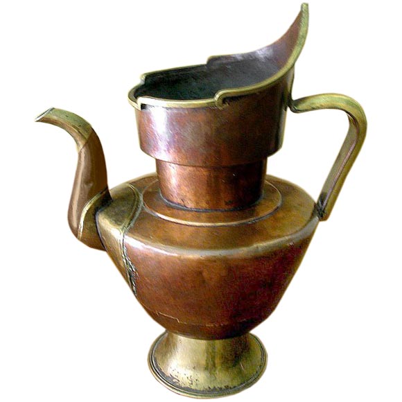 18th century Tibetan Monk's Cap Ewer