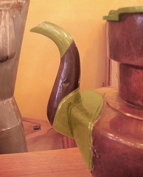 18th century Tibetan Monk's Cap Ewer In Good Condition In San Francisco, CA
