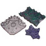 Set of three Indian Textile Stamps