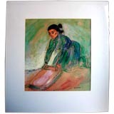 Original R.C. Gorman Signed Watercolour