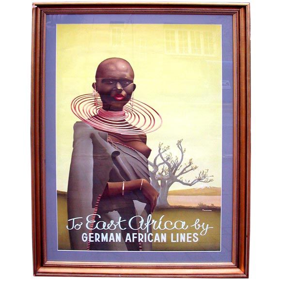 1930s East African Masai Poster For Sale