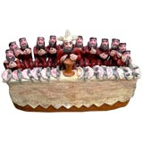 Mexican Folk Art Ceramic "Last Supper" with Fish