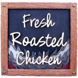Chip Carved Roasted Chicken Sign