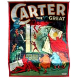 Gigantic Vintage "Carter the Great" poster
