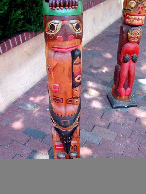 Set of Three Balinese Totem Poles 2
