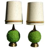 Pair of Giant Palm Springs Table Lamps