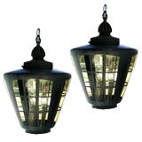 Pair of 70s Outdoor Lanterns