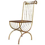 Glamorous Gilded Side Chair