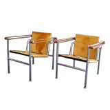 Pair of Reproduction Le Corbusier Sling Chairs
