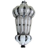 Extra Large White Opaque Venetian Glass Chandelier