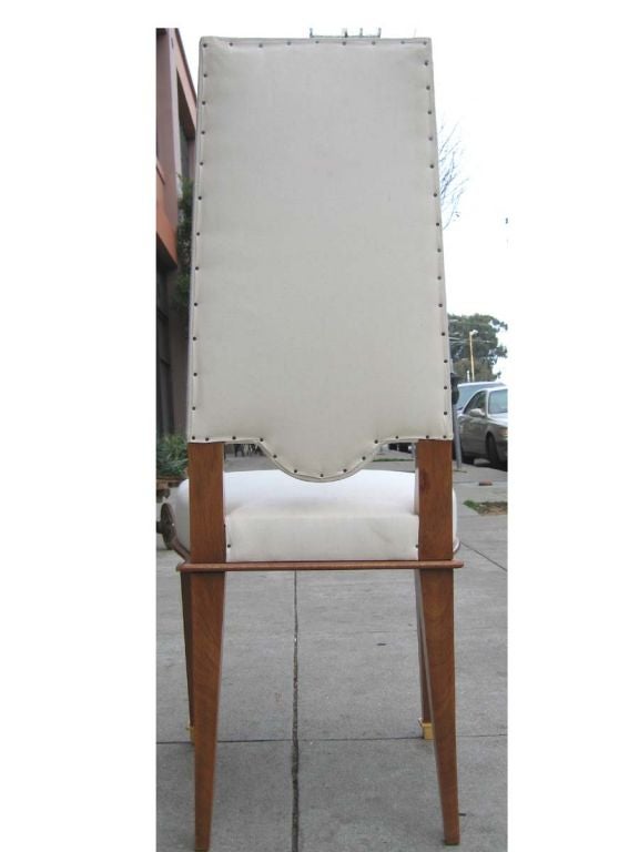 Rare Set of 8 Andre Arbus Dining Chairs For Sale 1