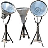 Vintage Set of 3 Brutally Hip Spotlights