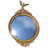 French Gilded Convex Eagle Mirror