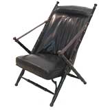 Napoleon III Leather Folding Chair