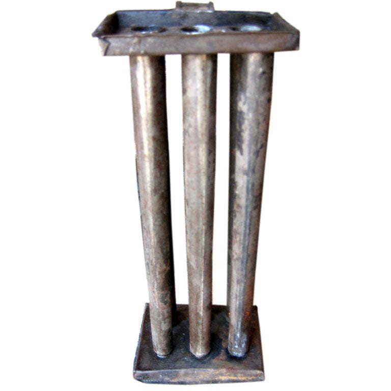 Sculptural Tin Candle Mold