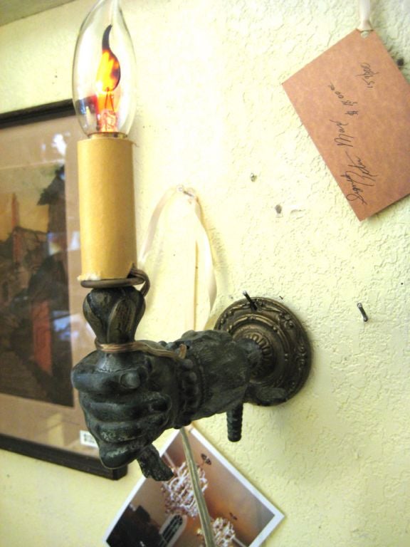 19th cent. Cigar Store Sconce