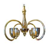 Gorgeous Hand Blown Art Deco Chandelier Gorgeous Hand Blown Art Deco Chandelier