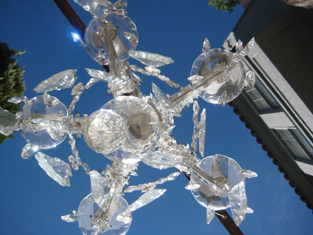 Czech 5 Arm Cut Crystal Marie Therese