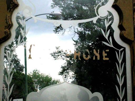 French Etched Glass Telephone Door 1