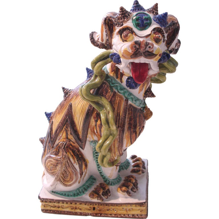 Glazed Terracotta Foo Dog