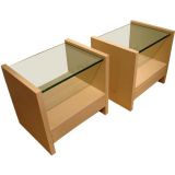 Pair of Karl Springer Night Stands/ End Tables