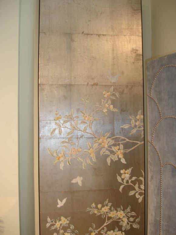 Pair of Hand Painted Gracie Panels In Good Condition In North Miami, FL