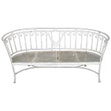 Elegant  regency styled garden bench