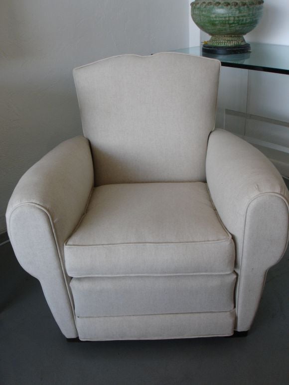 Mid-20th Century Pair of French Club chairs.
