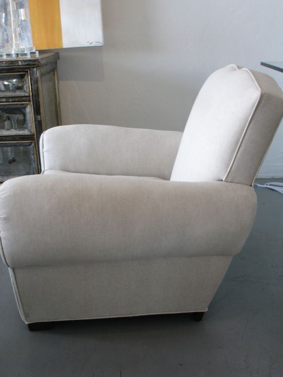 Pair of French Club chairs. 1