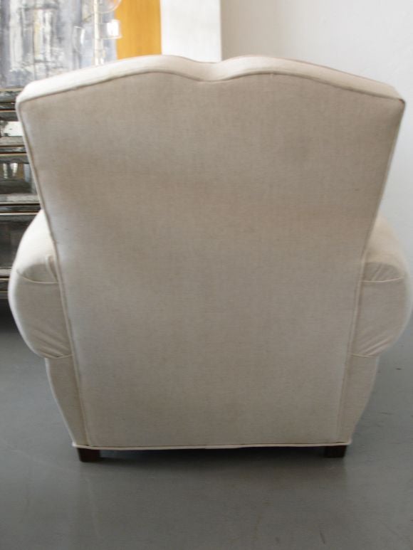 Pair of French Club chairs. 2