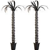 Pair of large Steel Palm Trees.