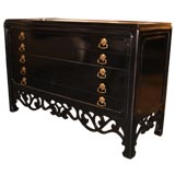 Black laquered commode