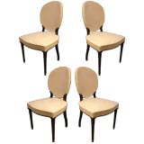 Set  four dining chairs
