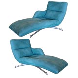 Pair of Vladimir Kagan lounge chairs.