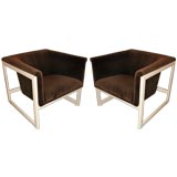 Pair of Cube Shaped Chairs