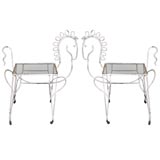 Pair of Weinberg Horse Side Tables(black and white)