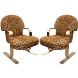 Pair of Steel Arm Chairs
