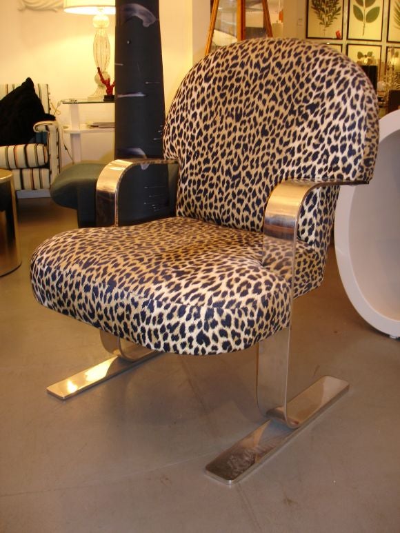 Pair of Steel Arm Chairs