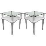 Pair of  Ghilbert Rhode style end tables