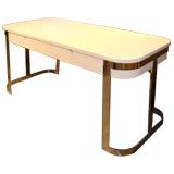 Nickle Plated and Lacquered Desk