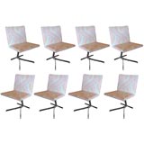 Set of 8 Saporiti Dining Chairs