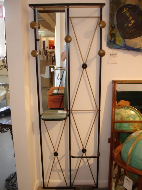 Italian Hall Rack with Mirror