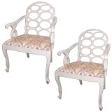 Pair of Fracis Elkins Arm Chairs