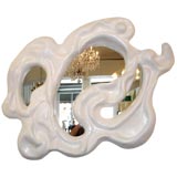 1970'S Large Plaster Mirror