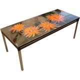 Signed Belgium Tile Table